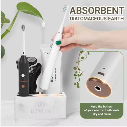 Electric Toothbrush & Toothpaste Organizer
