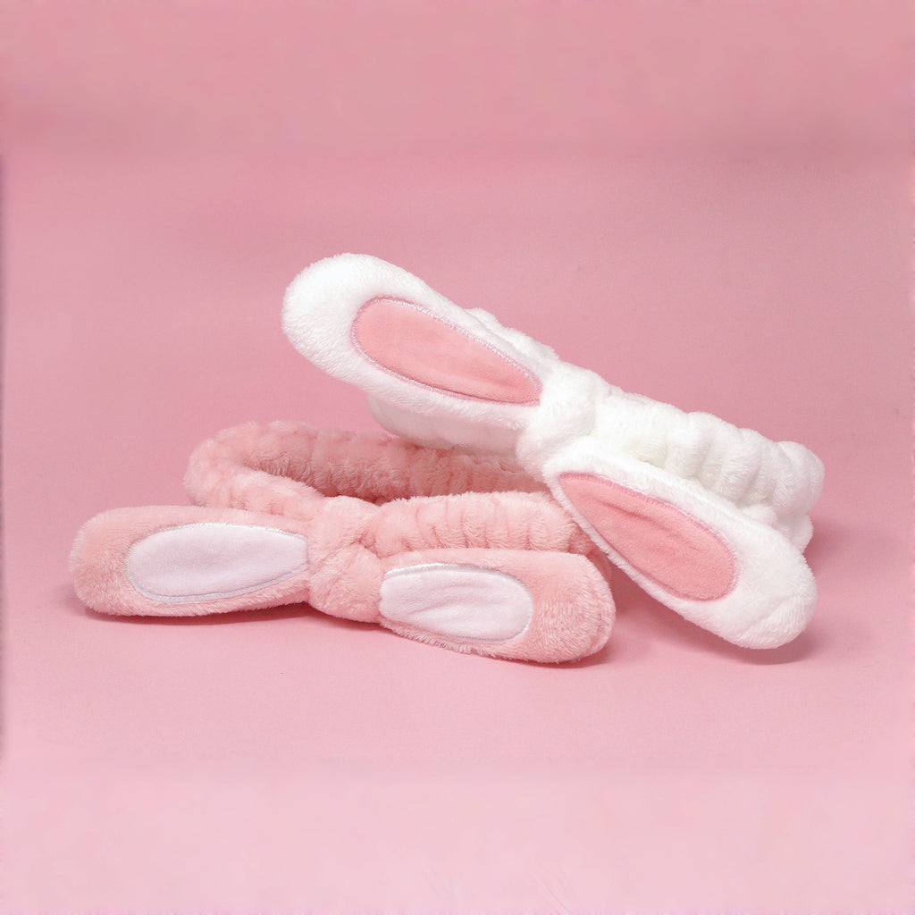 Double the Fluff Microfiber Bunnywrap Headband Duo