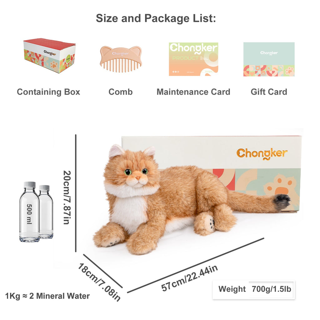 Breathing Calico Percy 2.0- Heartbeat Pur,Voice Robotic Cat