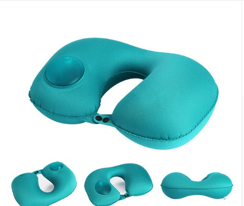 Portable U-Shape Inflatable Travel Pillow