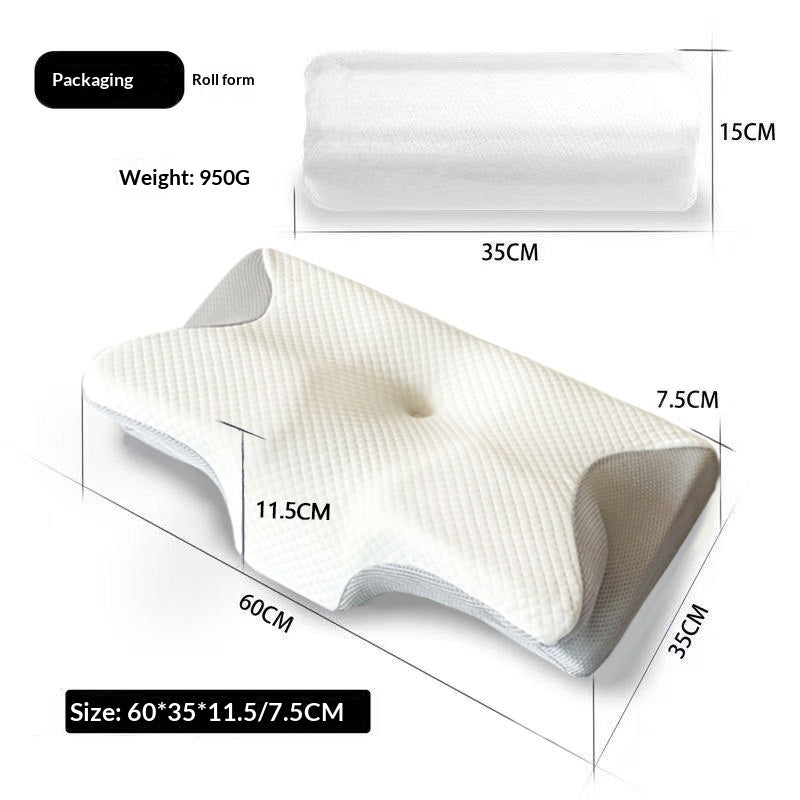 Memory Foam Butterfly Pillow – Slow Rebound Cervical Support