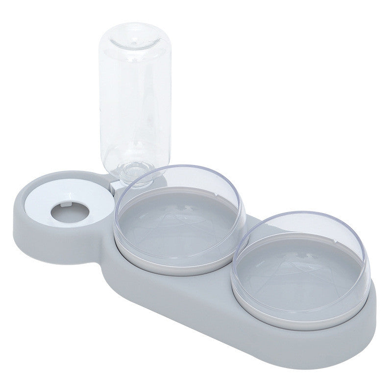 Raised pet feeding food and water bowls - image 2