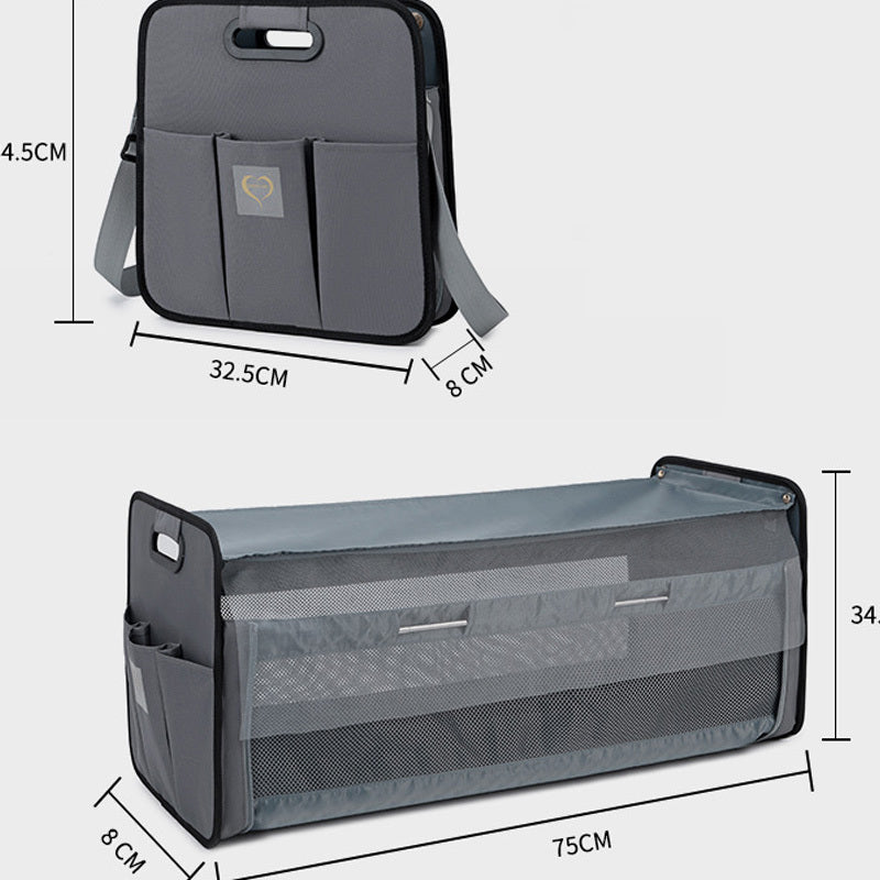 Diaper Shoulder Bag with Fold-Out Section