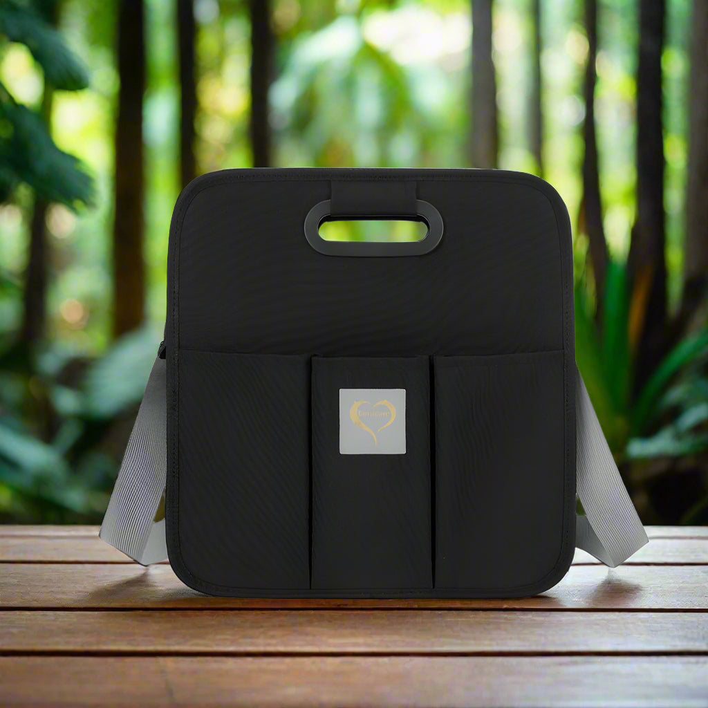 Diaper Shoulder Bag with Fold-Out Section