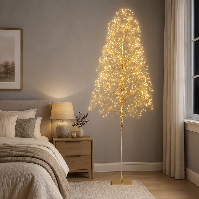 70.9-Inch Lighted Decorative Tree Lamp with 1600 Warm White LEDs