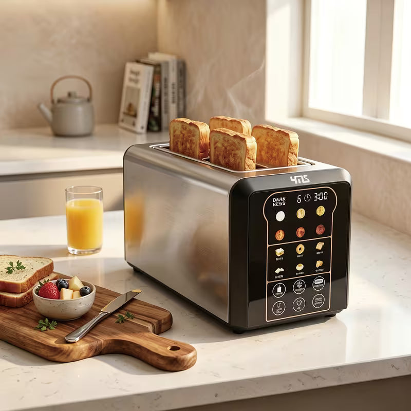 4-Slice Automatic Lift Smart Toaster with LCD Display