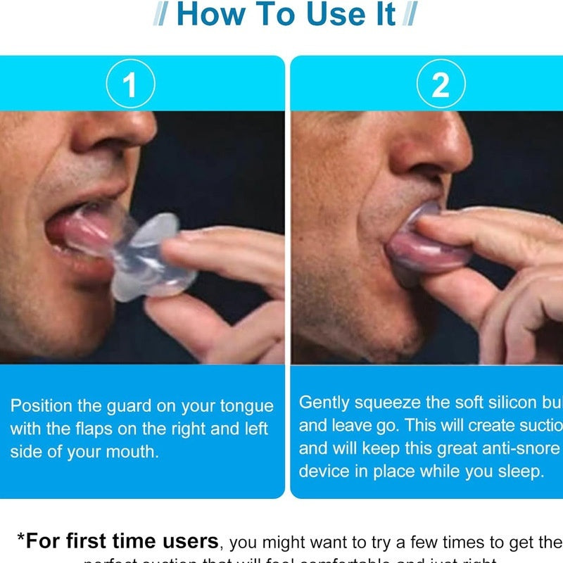 Silicone Tongue-Retaining Mouthpiece