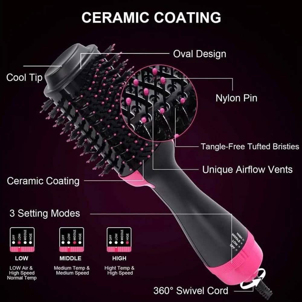 2-in-1 Hair Dryer & Volumizer Brush