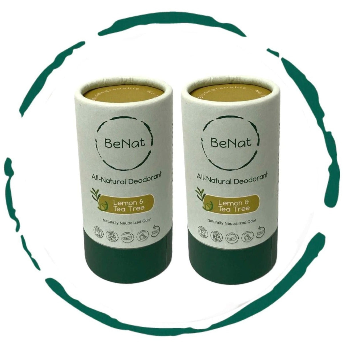 2-Pack All-Natural, Plastic-Free Deodorants - product photo 1