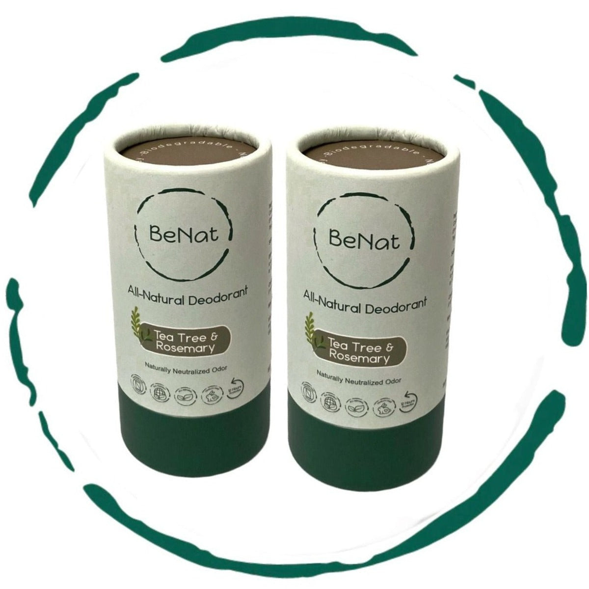 2-Pack All-Natural, Plastic-Free Deodorants - product photo 2