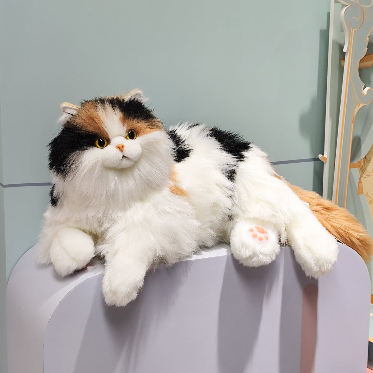 Breathing Calico Percy 2.0- Heartbeat Pur,Voice Robotic Cat