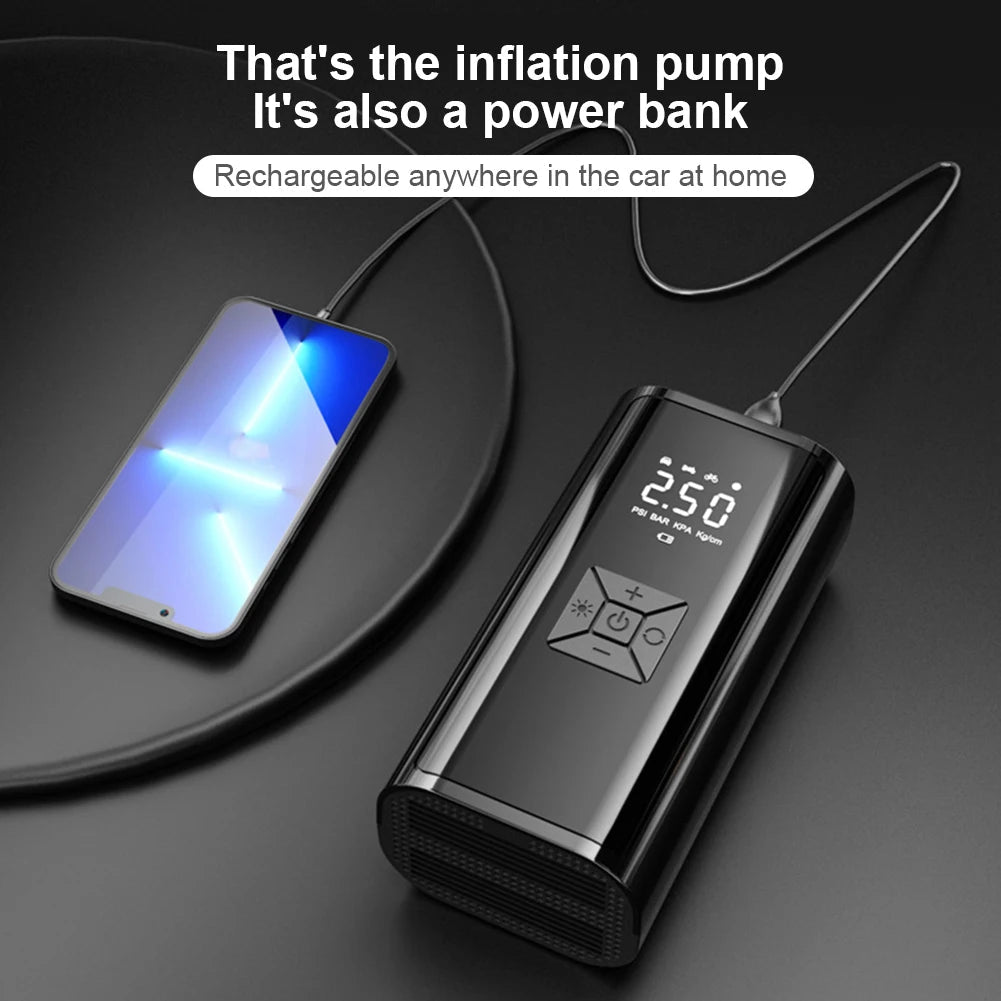 6000mAh Cordless Tire Inflator – 150 PSI