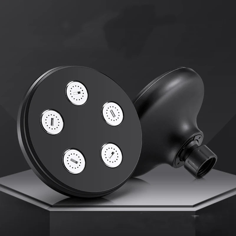 High-Pressure Filtered Shower Head – 360° Rotating Rainfall Spray