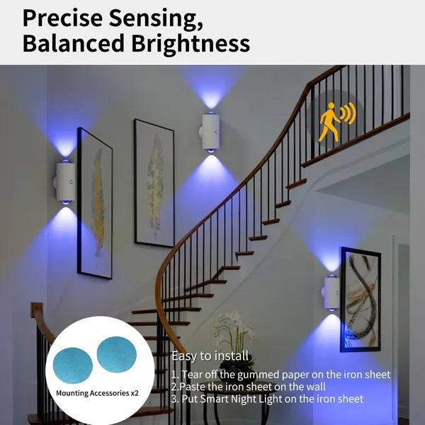 Rechargeable Motion Sensor Night Lights – USB-C Magnetic