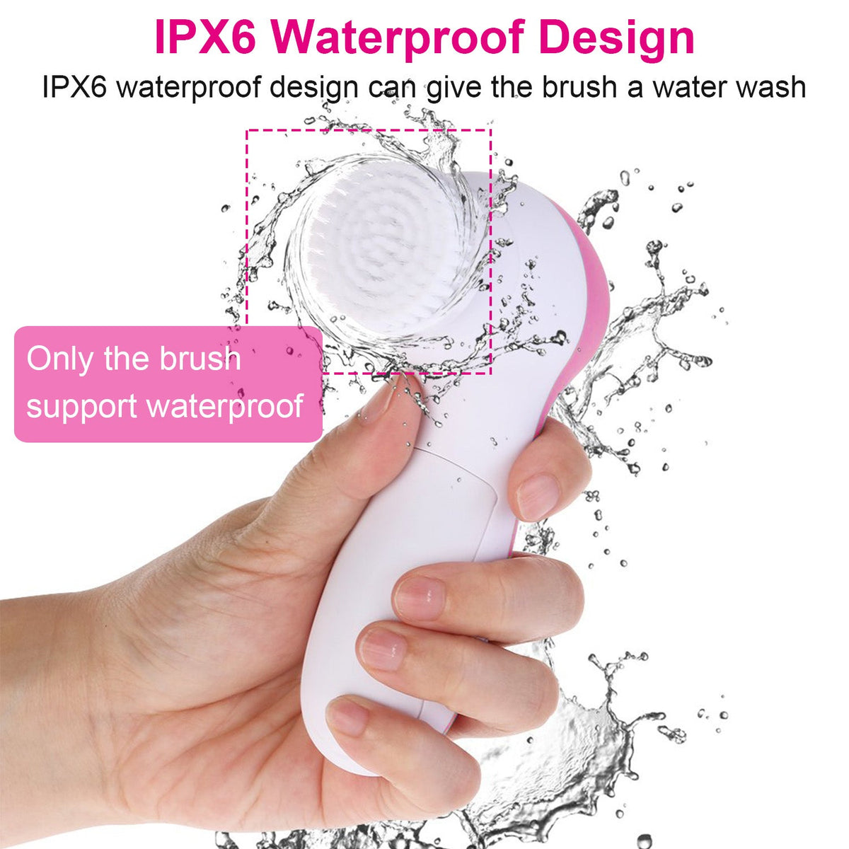 5-in-1 Facial Cleansing Brush Set