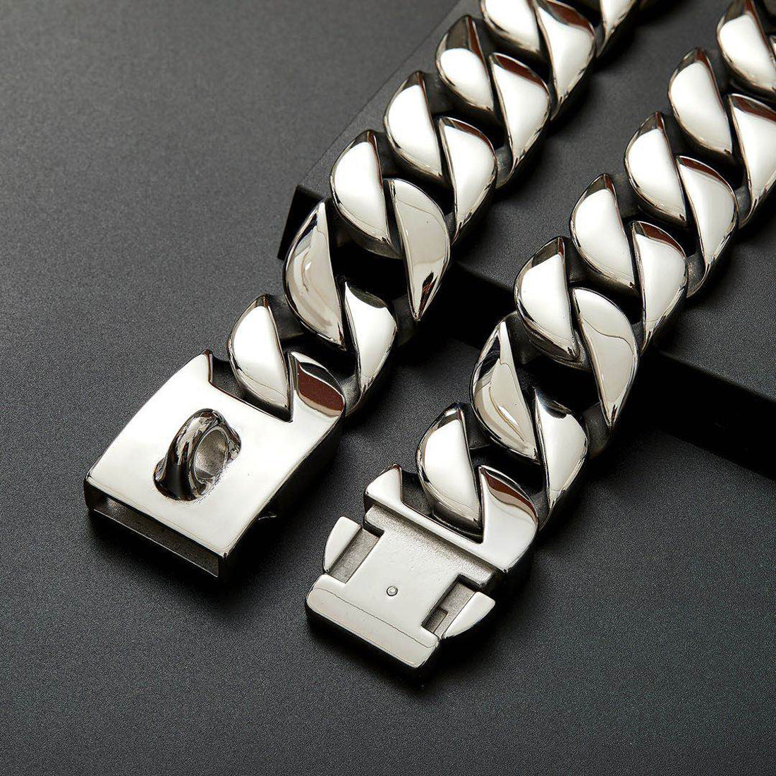 32mm Stainless Steel Dog Chain Collar