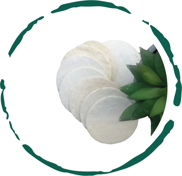 Natural Loofah Pads 5-pcs - product photo 1