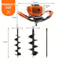 62cc Gas Powered Post Hole Digger with 2 Bits