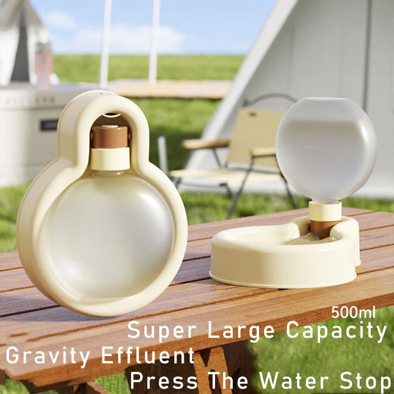 Portable 500ml Pet Travel Water Bottle