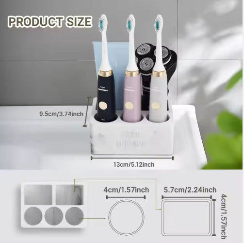 Electric Toothbrush & Toothpaste Organizer
