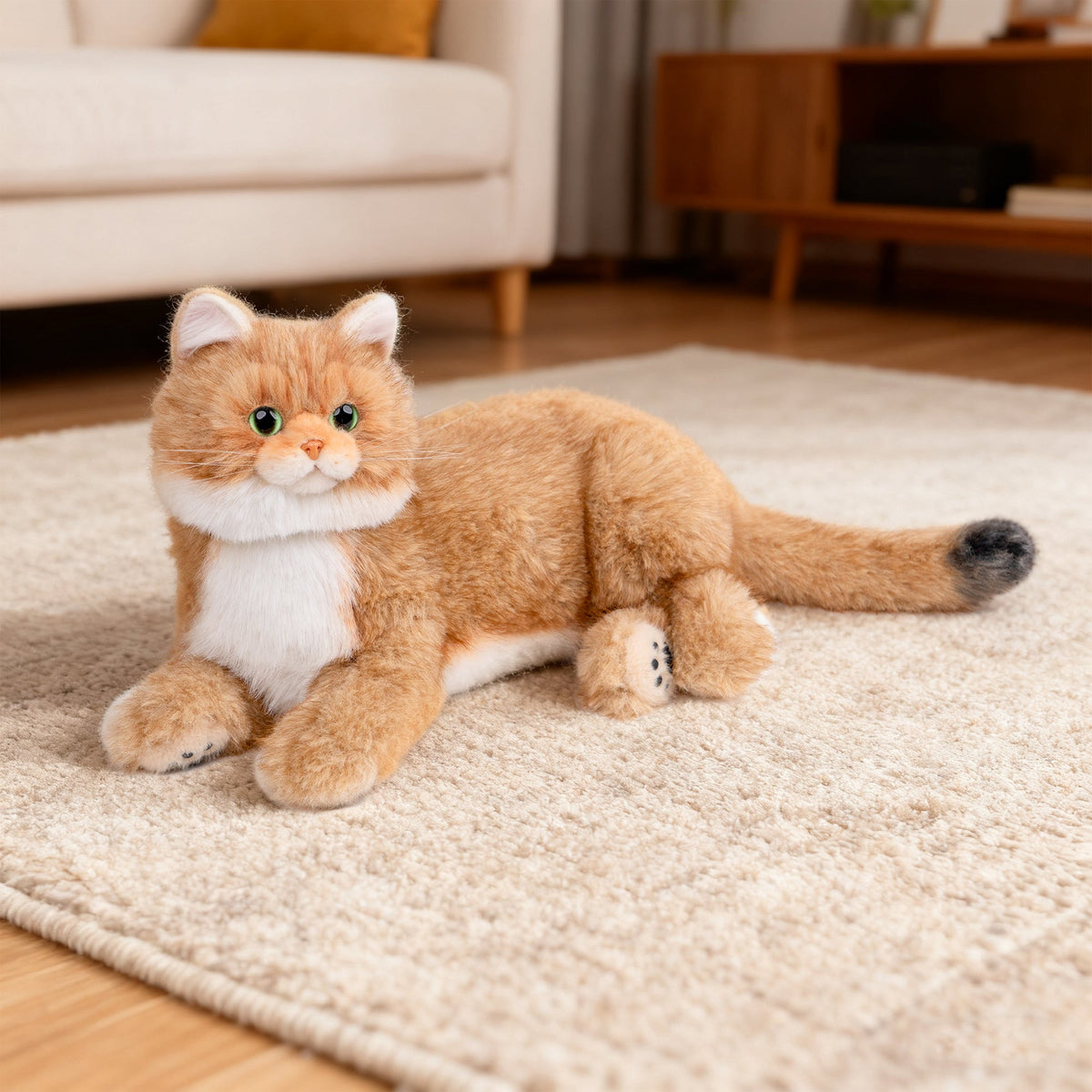 Breathing Calico Percy 2.0- Heartbeat Pur,Voice Robotic Cat