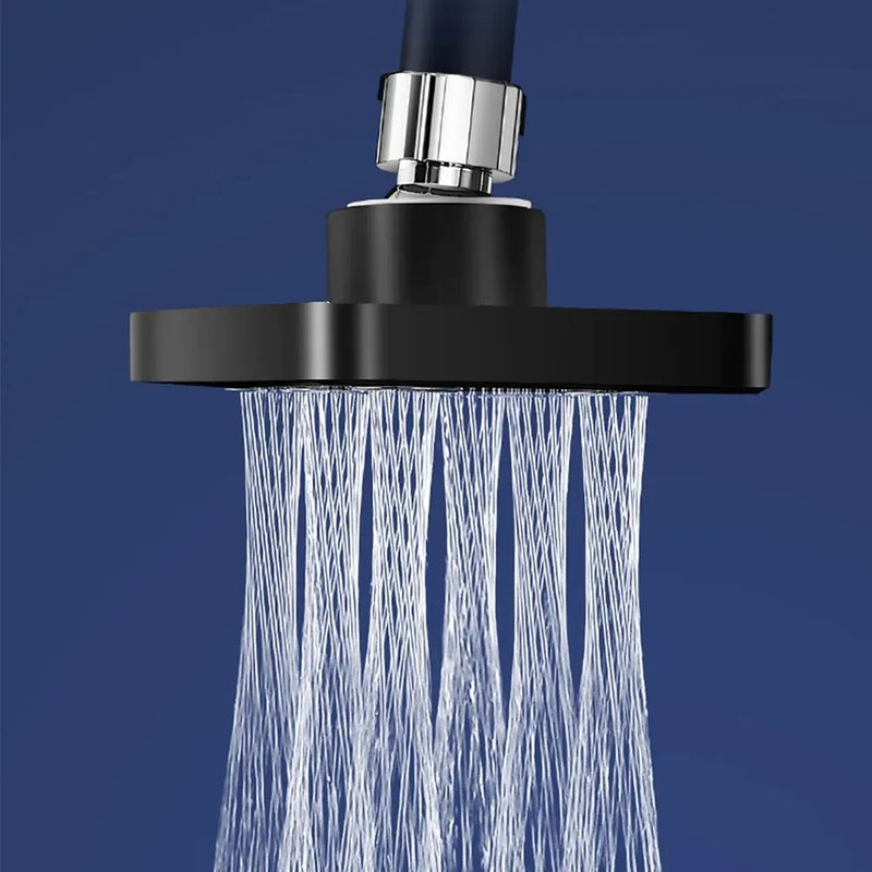 High-Pressure Filtered Shower Head – 360° Rotating Rainfall Spray