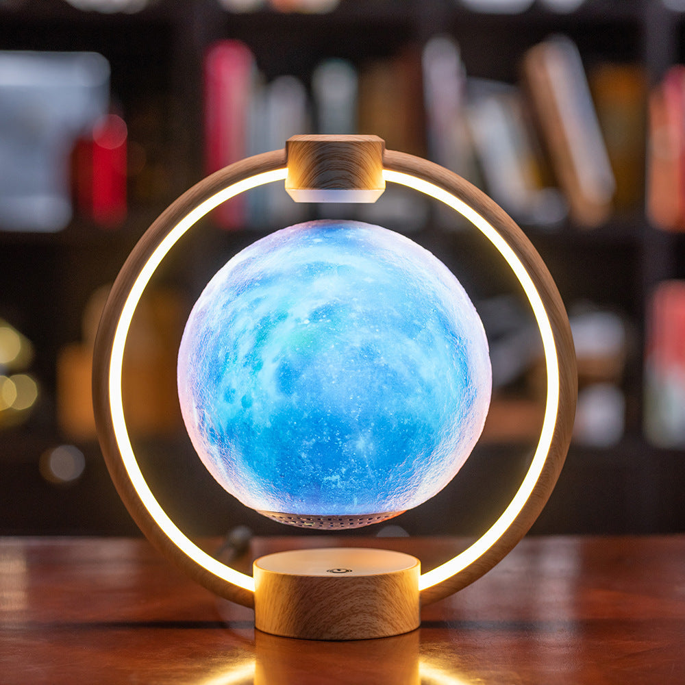 Levitating Moon Lamp with Bluetooth Speaker