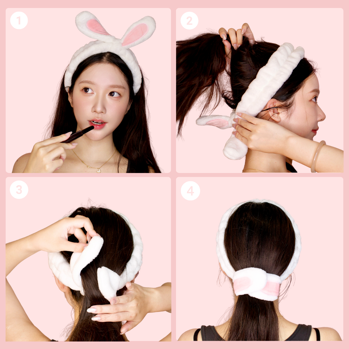 Double the Fluff Microfiber Bunnywrap Headband Duo