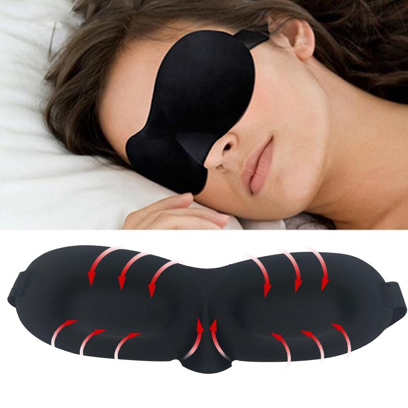 3D Soft Travel Sleep Eye Mask with Case