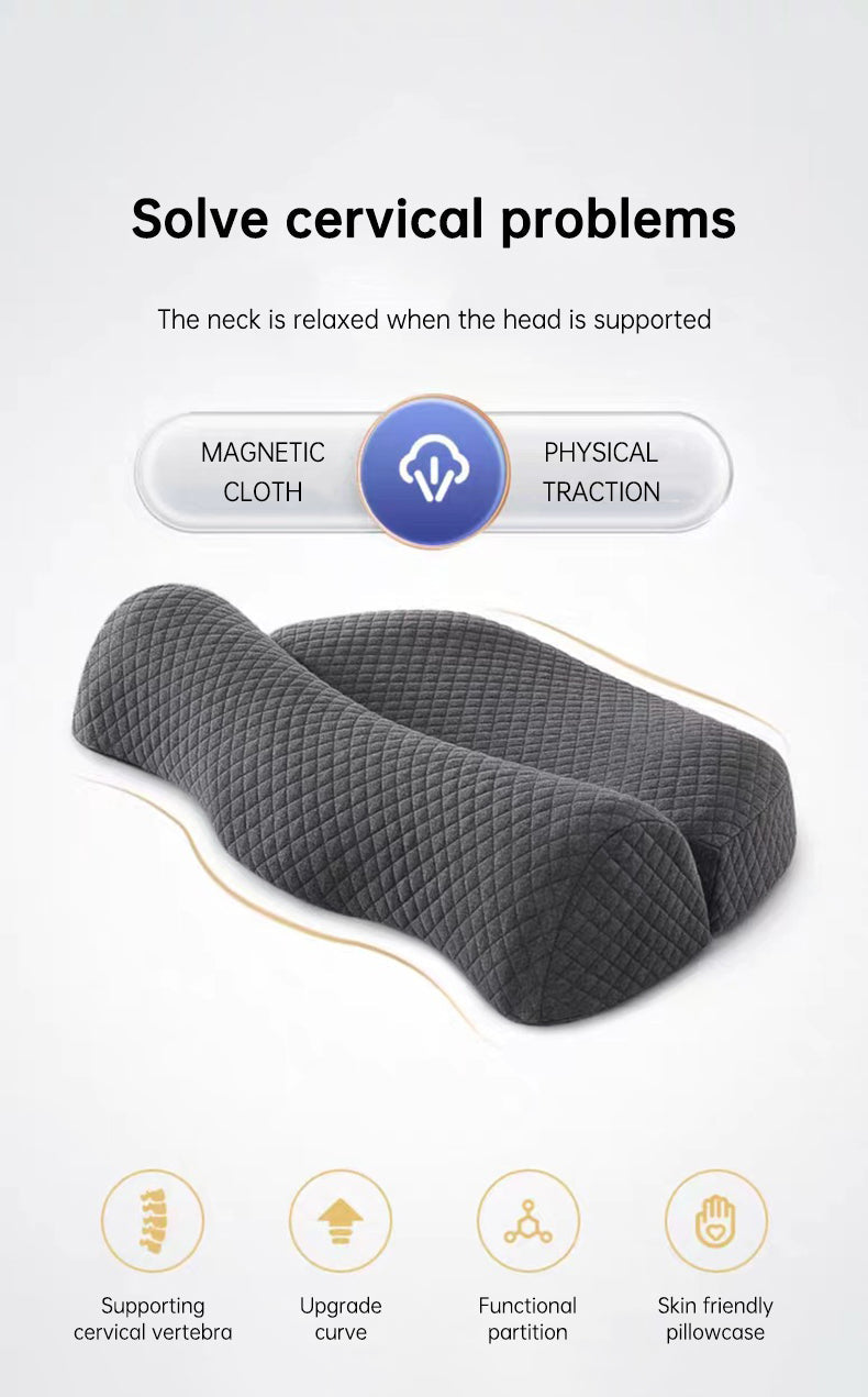 Ergonomic Cervical Memory Foam Pillow – Neck Support for Side & Back Sleepers