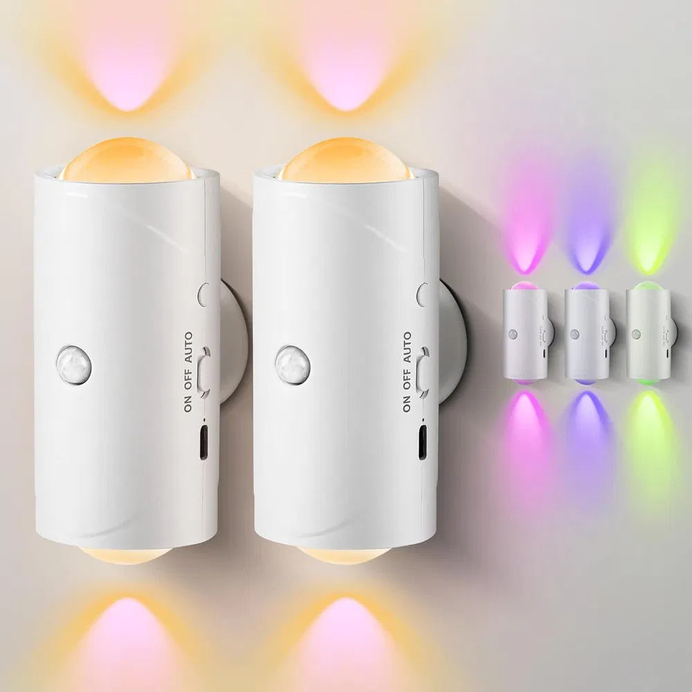 Rechargeable Motion Sensor Night Lights – USB-C Magnetic
