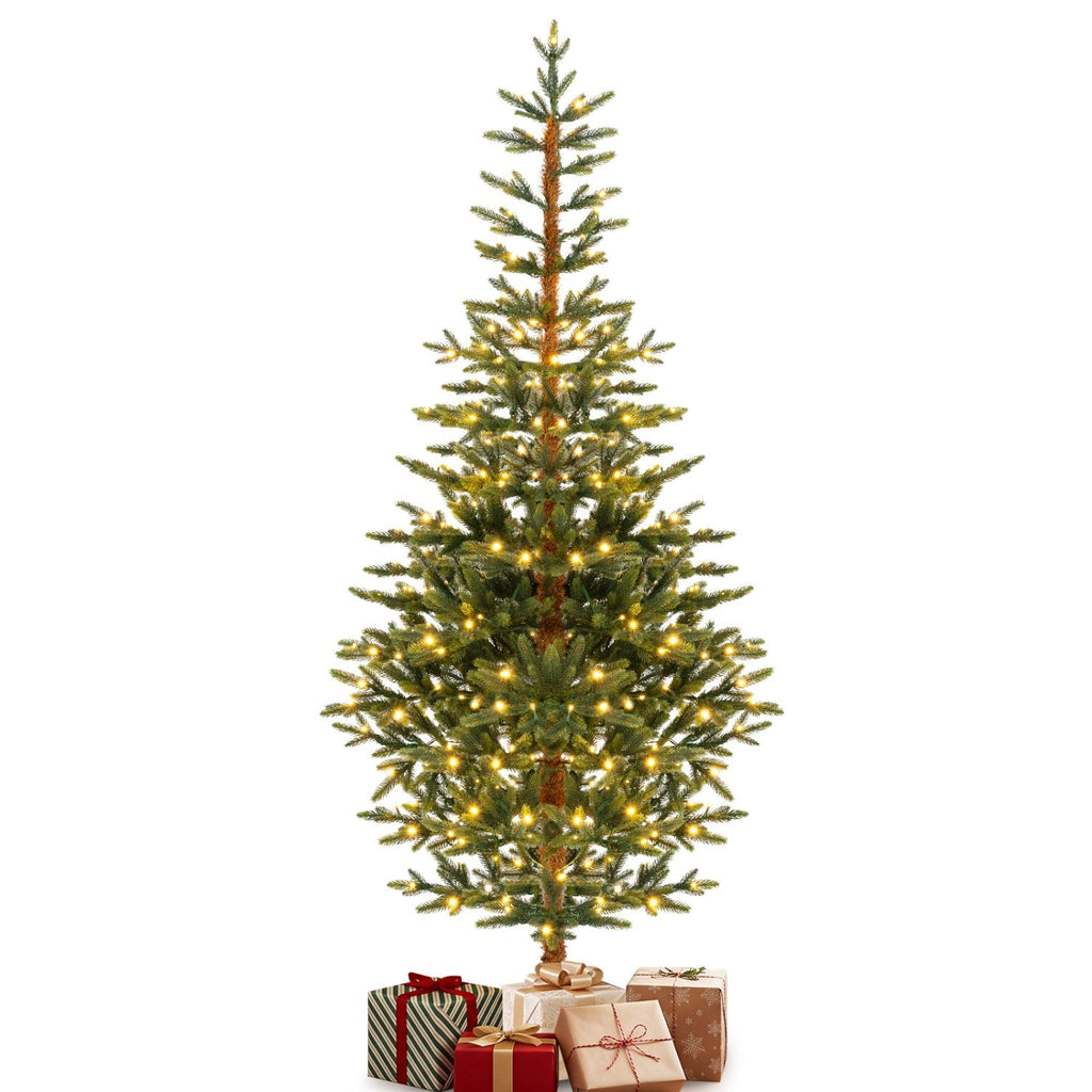 6 FT Pre-Lit Artificial Christmas Tree with 250 LED Lights