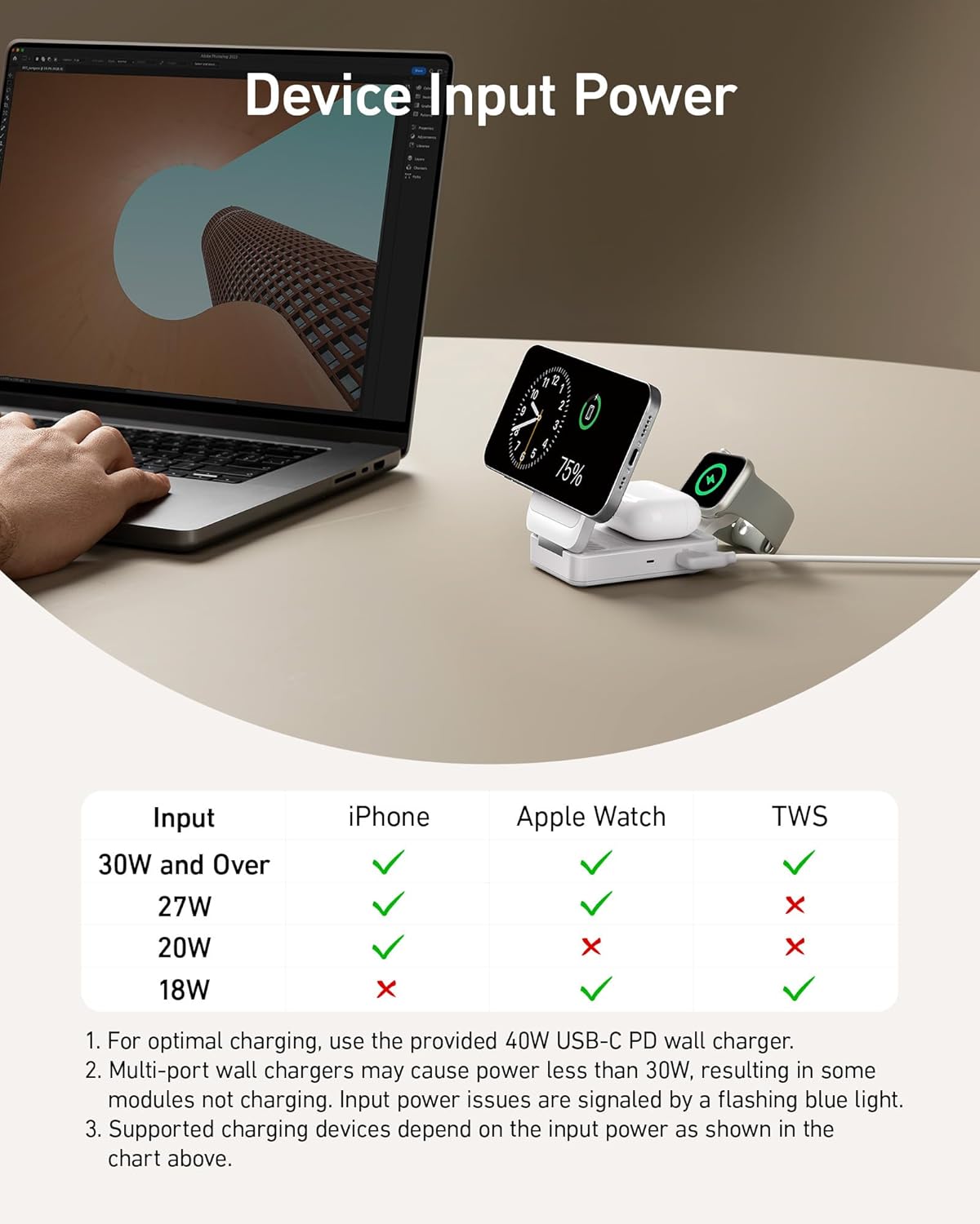 Anker MagGo 3-in-1 Foldable Wireless Charging Station