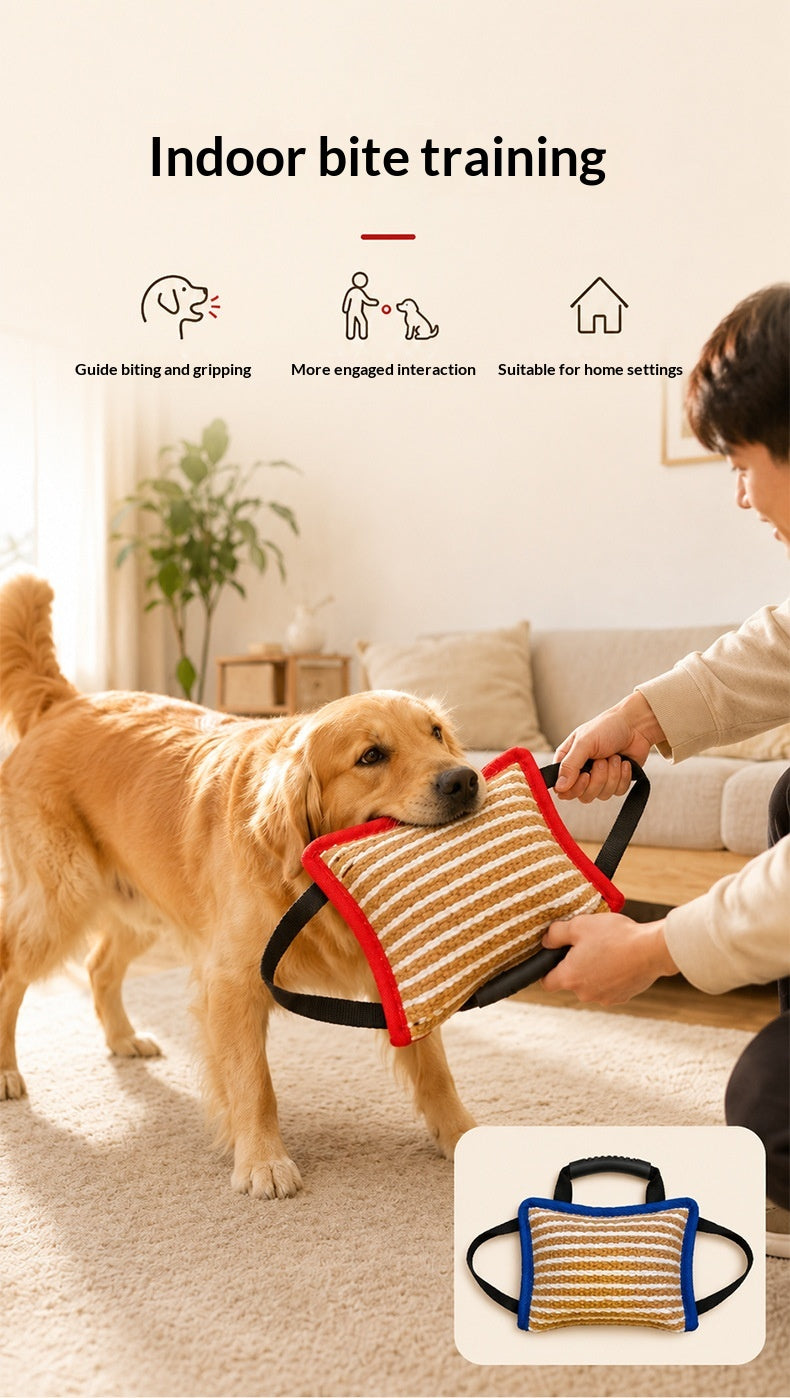 Jute Bite Cushion and Bite Roll for Dog Training