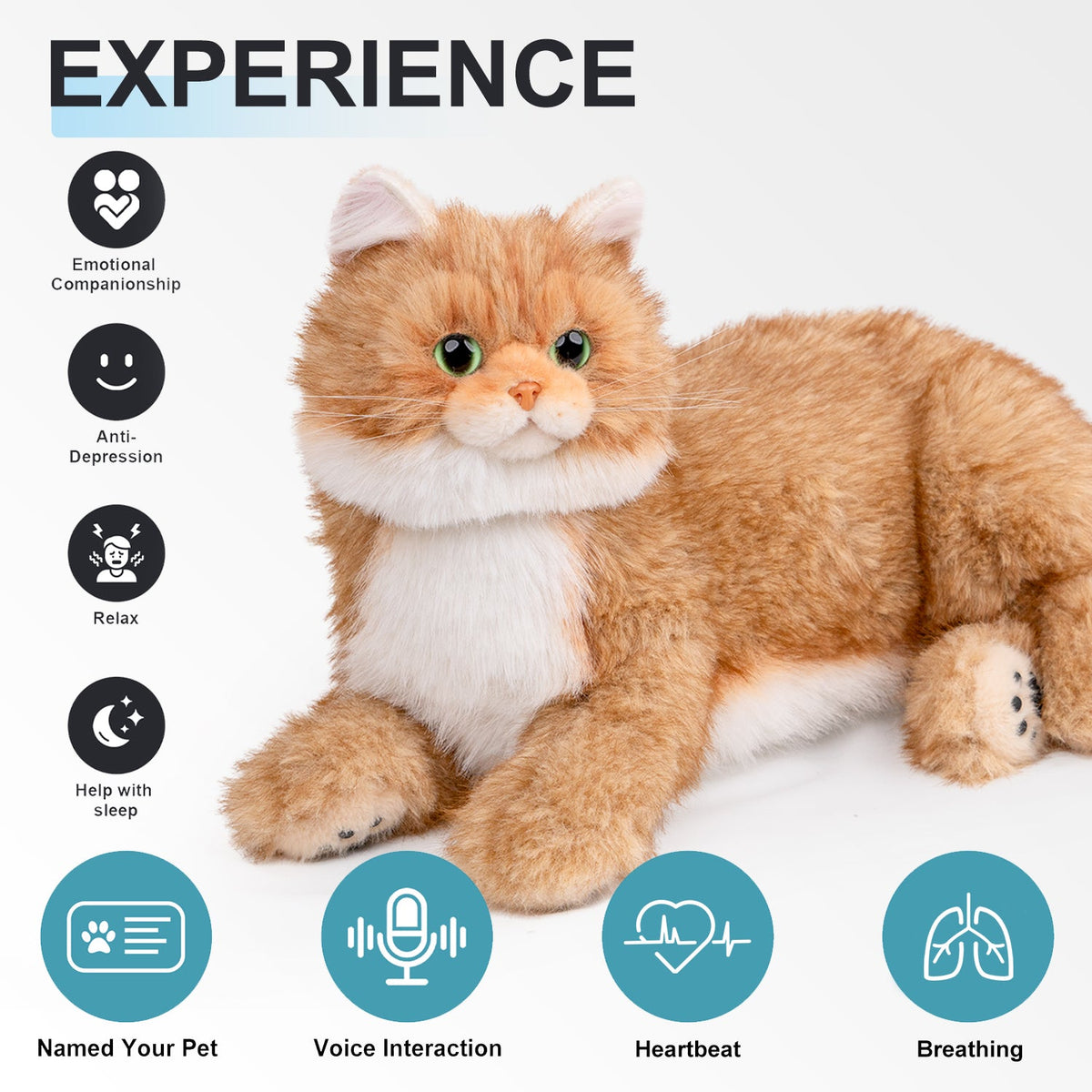 Percy Interactive Robot Cat Companion for Seniors