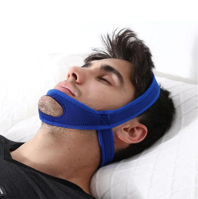 Adjustable Neoprene Chin Strap – Blue