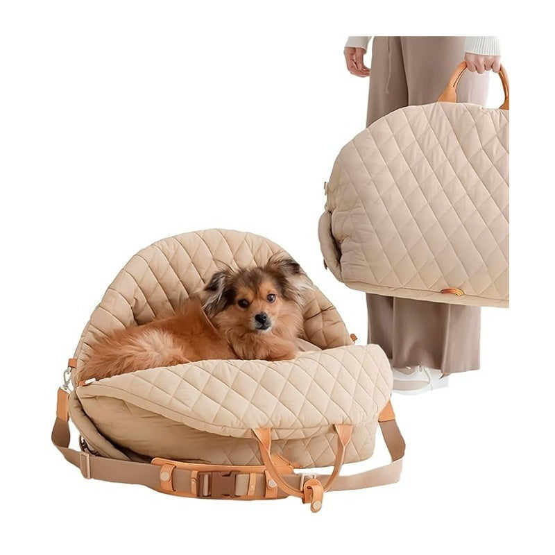 3-in-1 Cotton Pet Carrier and Car Seat