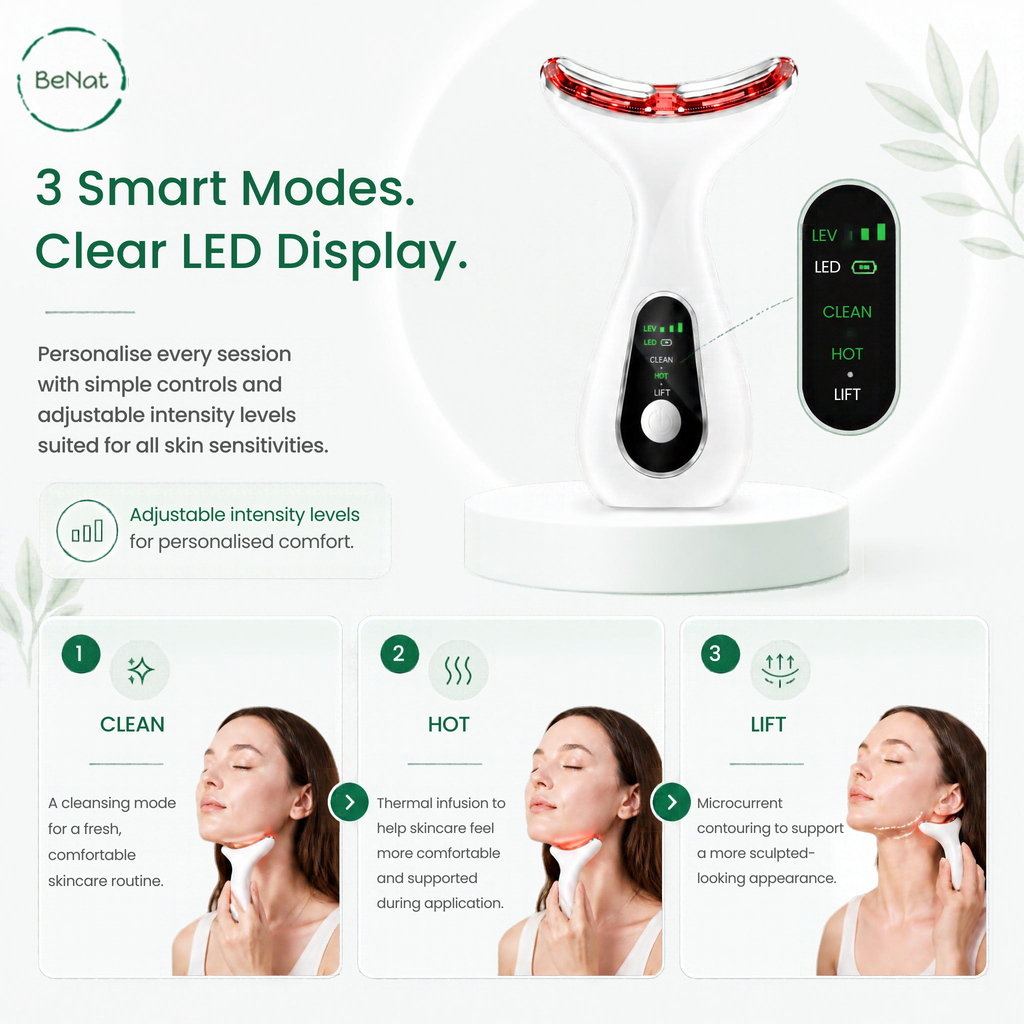 7-in-1 Face & Neck LED Sculpting Device - product photo 3