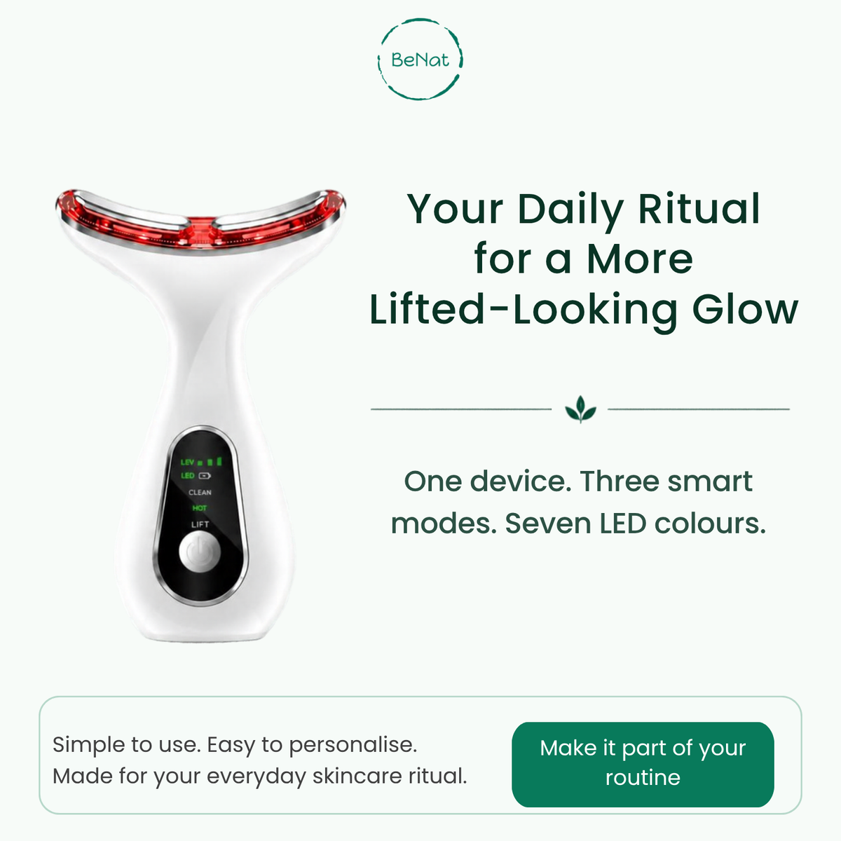 7-in-1 Face & Neck LED Sculpting Device - product photo 7