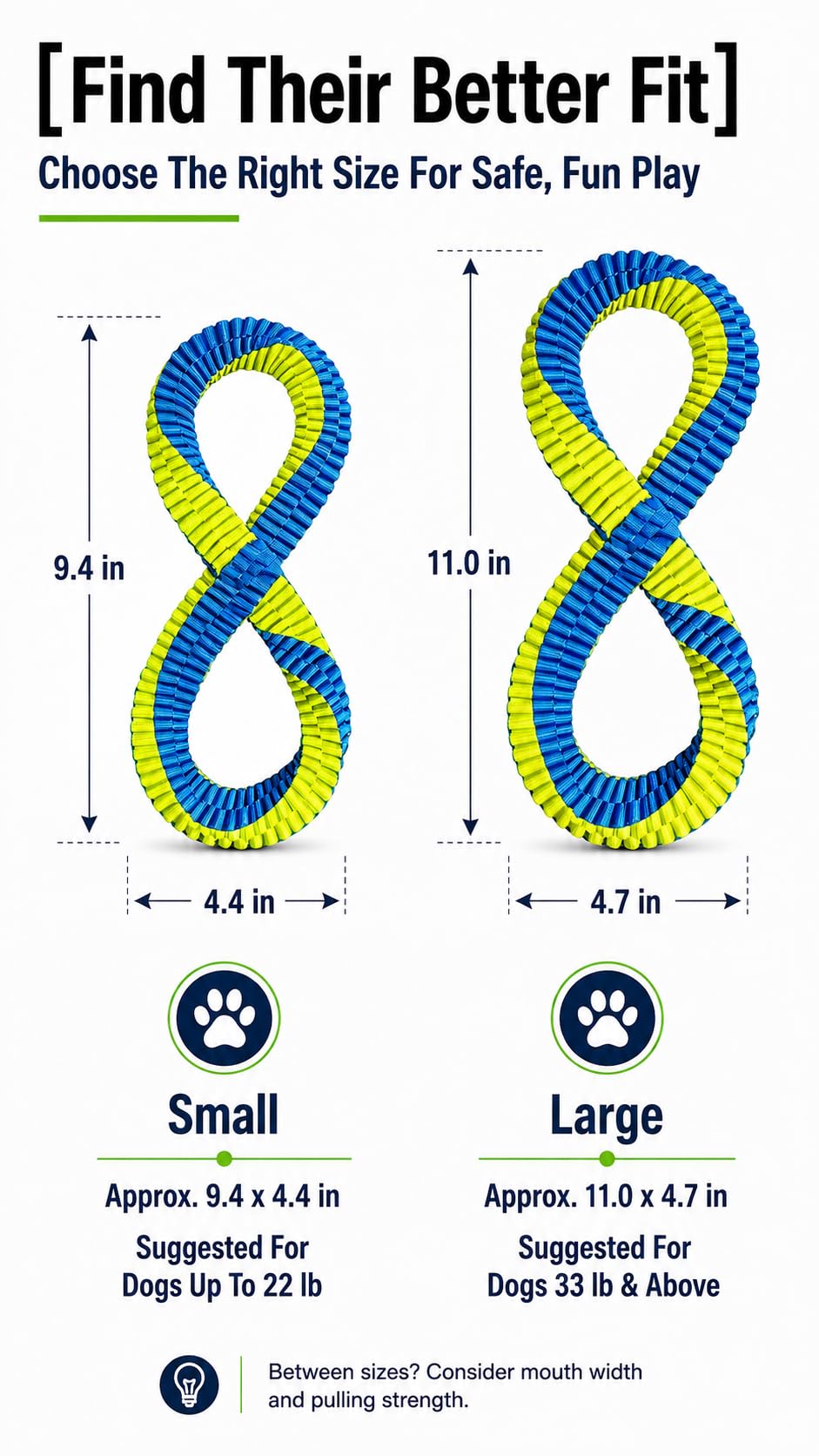 Figure-8 Textured Dog Tug Toy
