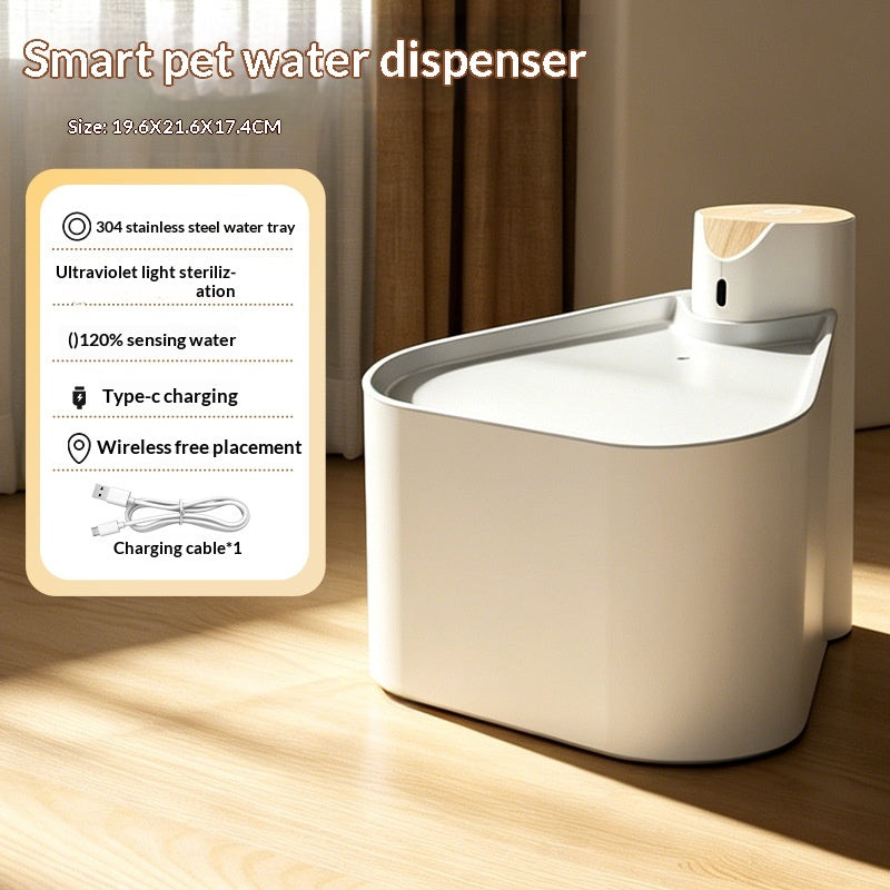 Smart Sensor Wireless Filtered Pet Water Fountain