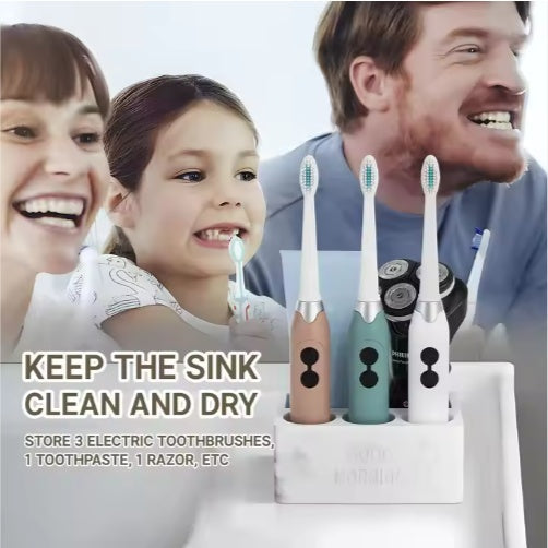 Electric Toothbrush & Toothpaste Organizer