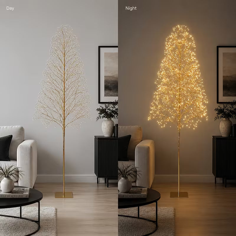 70.9-Inch Lighted Decorative Tree Lamp with 1600 Warm White LEDs