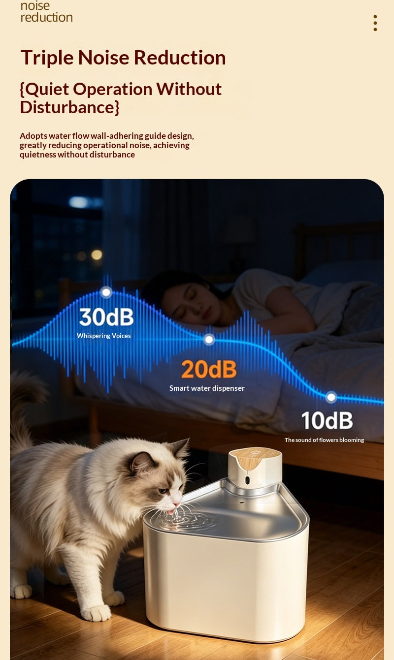Smart Sensor Wireless Filtered Pet Water Fountain