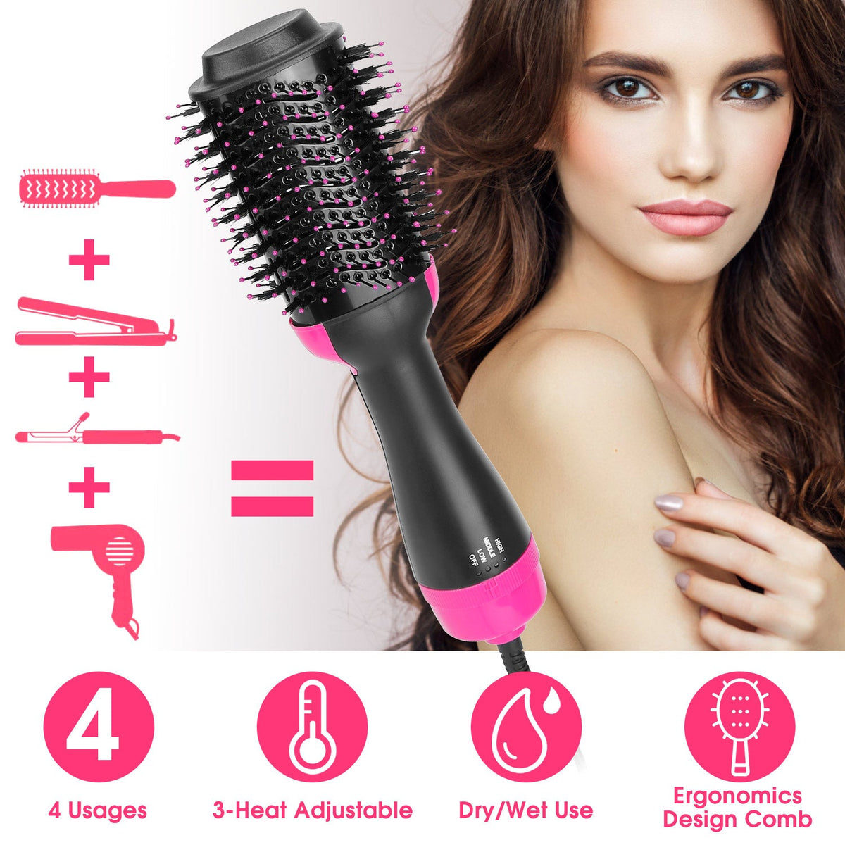 4-in-1 Hot Air Volumizer Dryer Brush