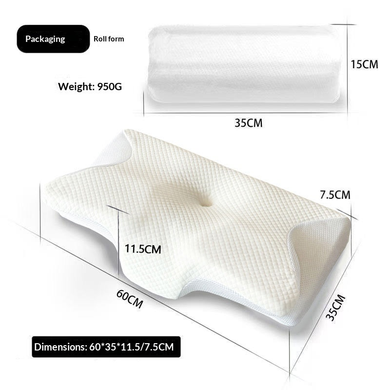Memory Foam Butterfly Pillow – Slow Rebound Cervical Support