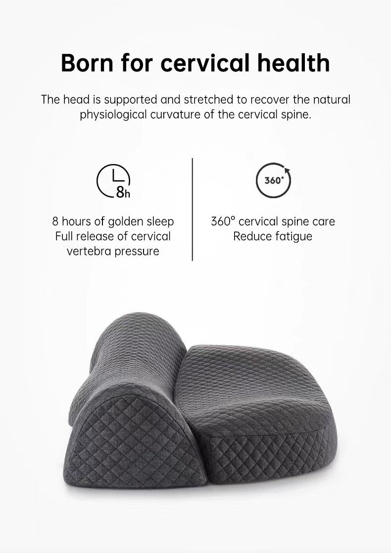 Ergonomic Cervical Memory Foam Pillow – Neck Support for Side & Back Sleepers