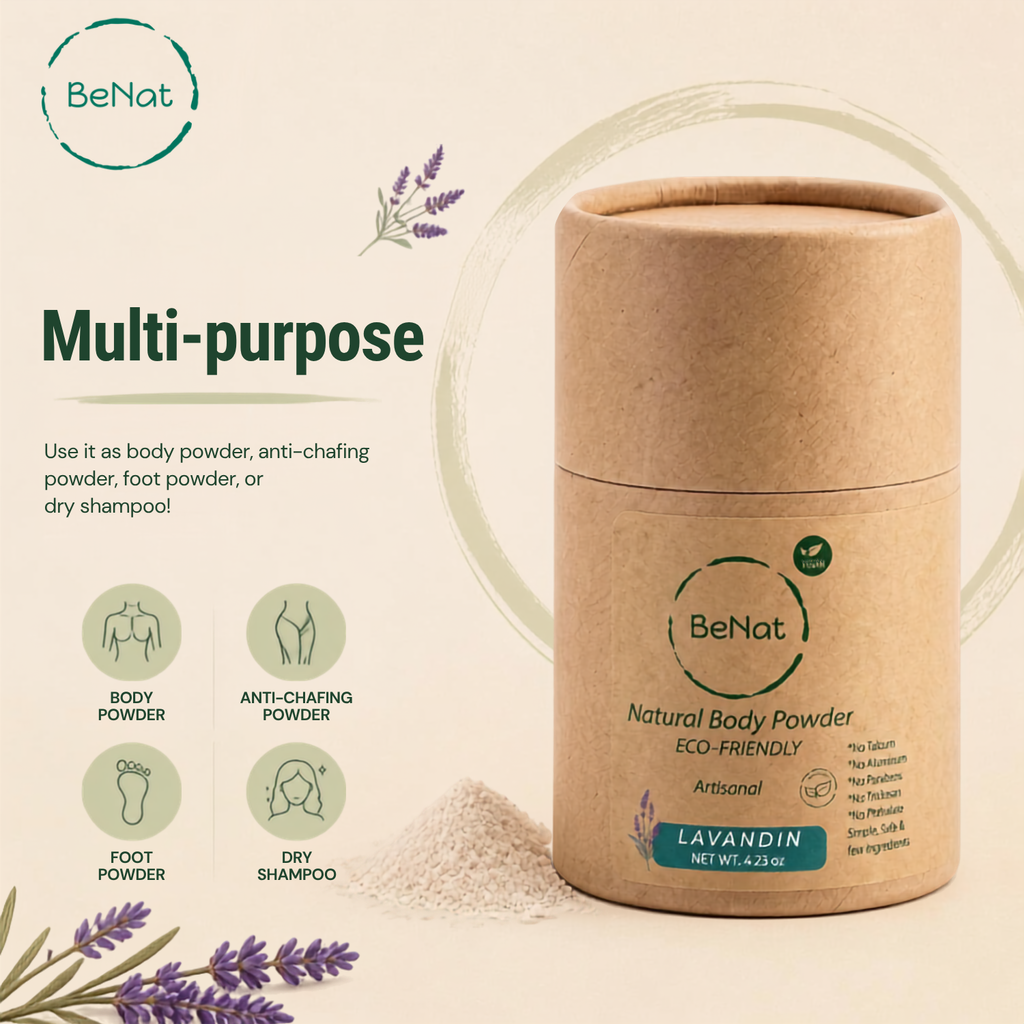 2-Pack Talc-Free Natural Body And Deodorant Powder - product photo 3