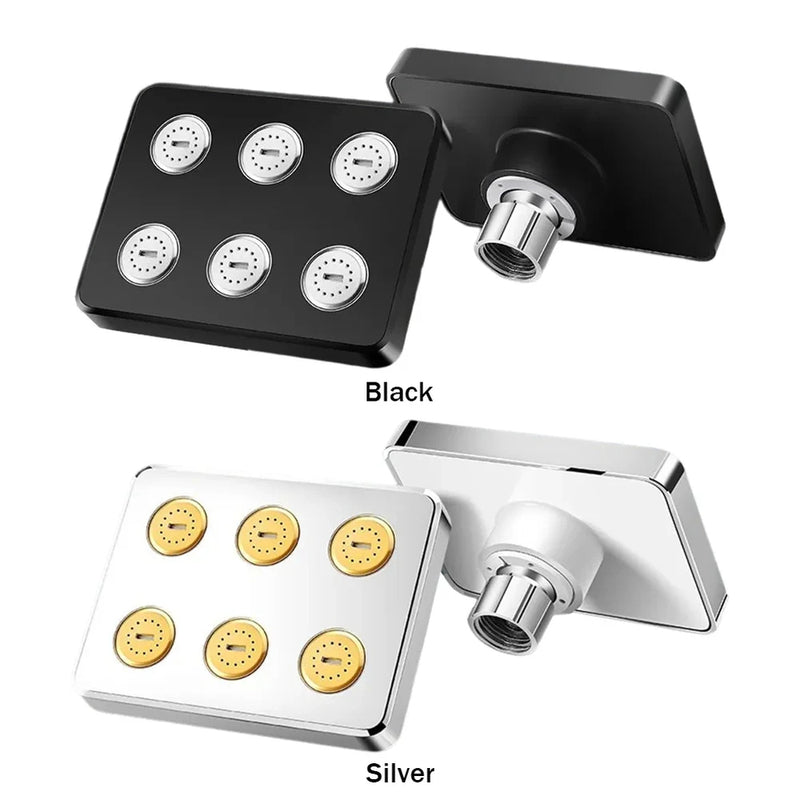 High-Pressure Filtered Shower Head – 360° Rotating Rainfall Spray