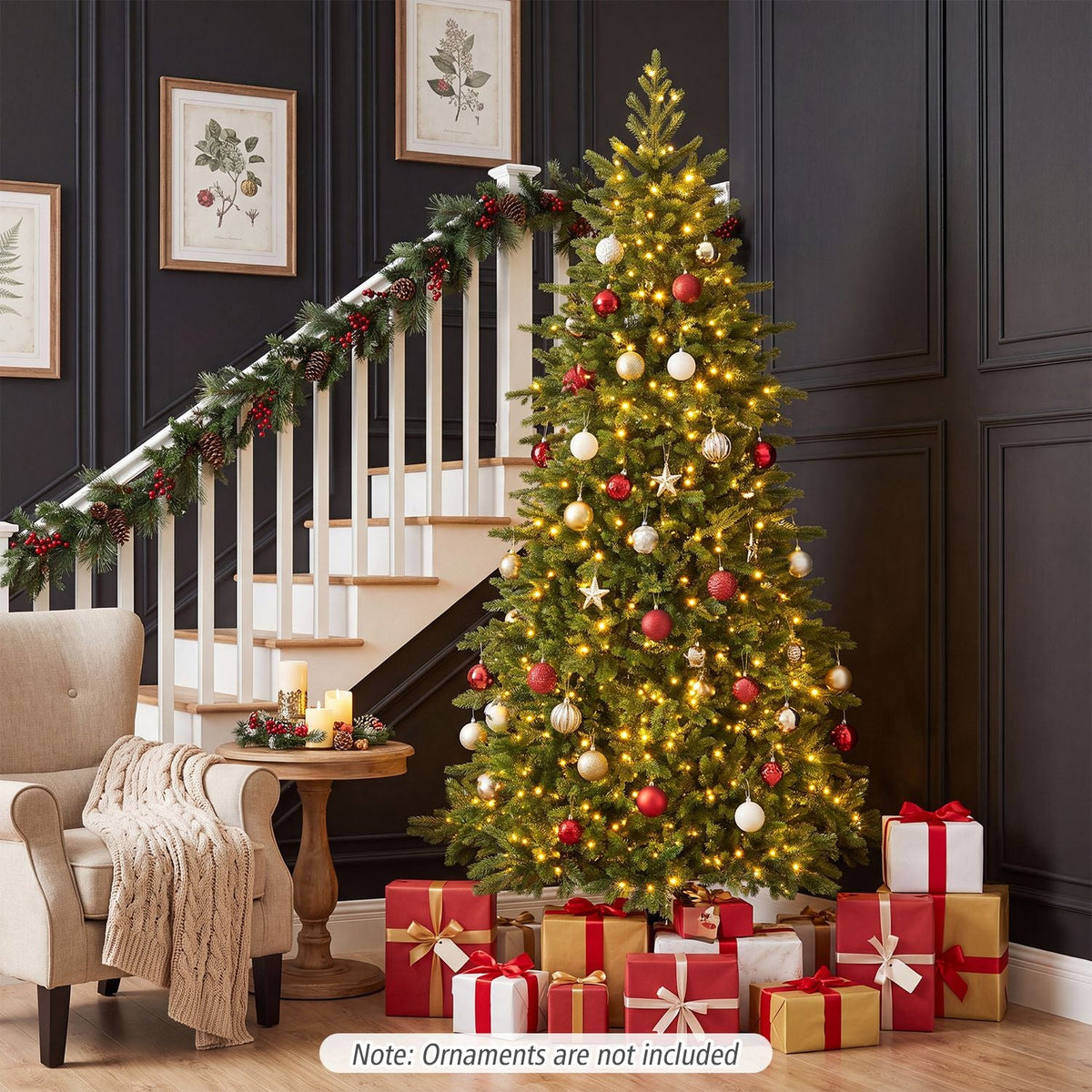 6 FT Pre-Lit Christmas Tree with 250 Dimmable LED Lights